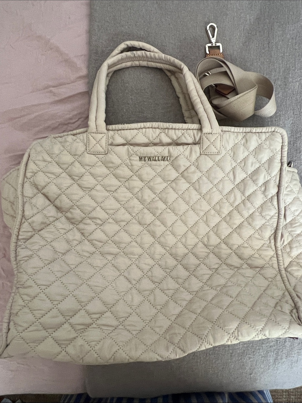 MZ Wallace Large Box tote in buff